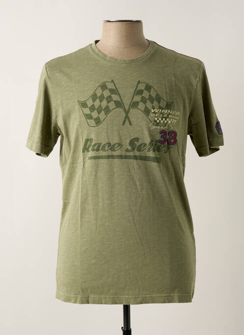 T-shirt vert fonce DELAHAYE pour homme