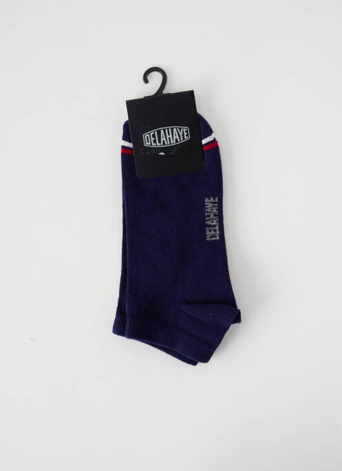 Chaussettes bleu marine DELAHAYE pour homme