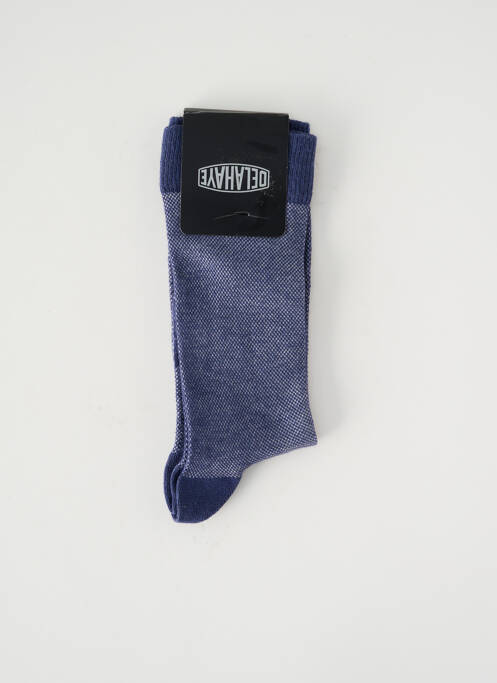 Chaussettes bleu DELAHAYE pour homme