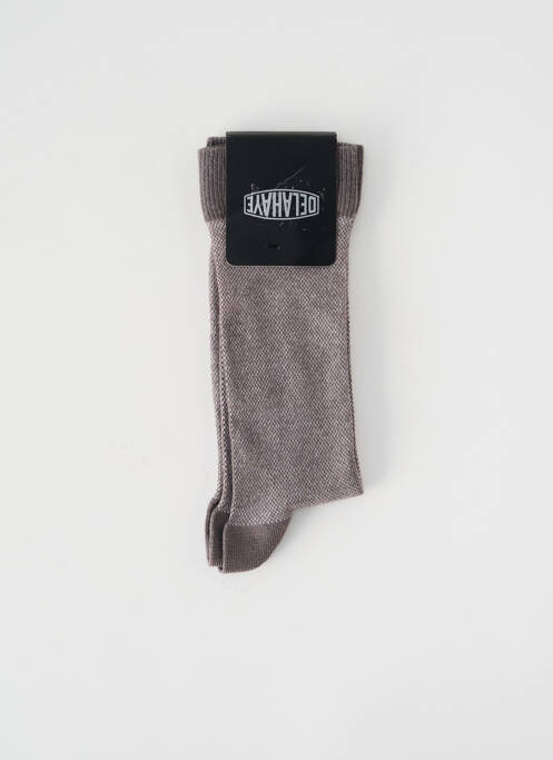 Chaussettes gris DELAHAYE pour homme