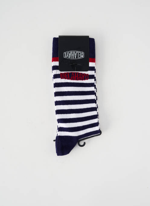 Chaussettes bleu marine DELAHAYE pour homme