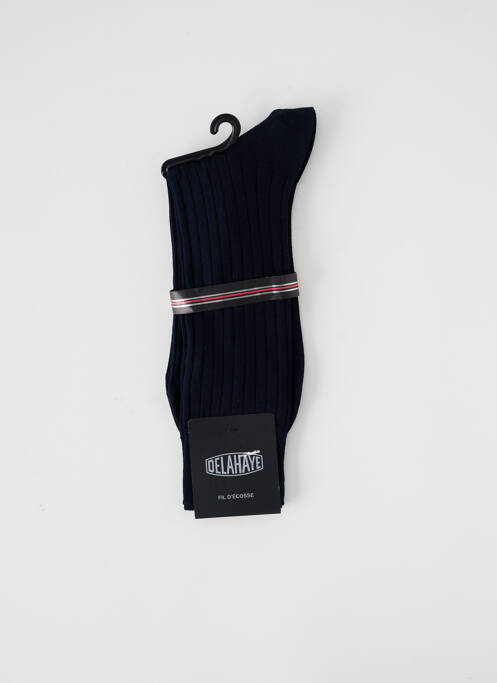 Chaussettes bleu marine DELAHAYE pour homme