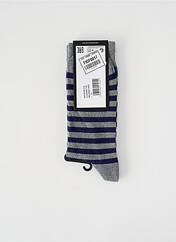 Chaussettes gris multicolore DELAHAYE pour homme seconde vue