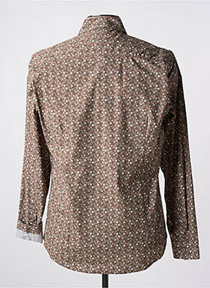Chemise manches longues beige DELAHAYE homme