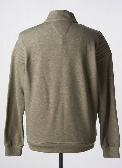 Gilet manches longues vert fonce DELAHAYE pour homme