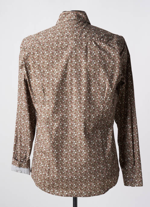 Chemise manches longues beige DELAHAYE pour homme