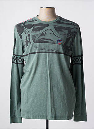 Sweat-shirt vert DELAHAYE homme