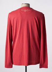 Sweat-shirt rouge DELAHAYE pour homme seconde vue