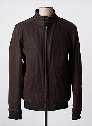Blouson marron fonce DELAHAYE homme