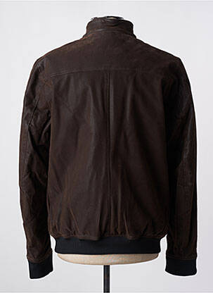 Blouson marron fonce DELAHAYE homme