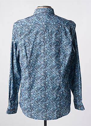 Chemise manches longues bleu marine DELAHAYE homme