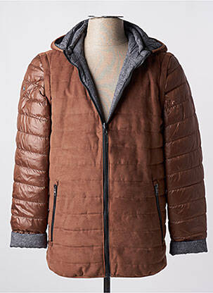 Doudoune marron fonce DELAHAYE homme
