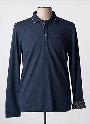 Polo bleu multicolore DELAHAYE pour homme