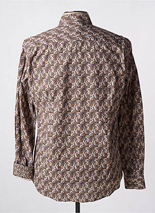 Chemise manches longues beige DELAHAYE homme