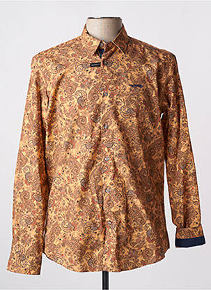 Chemise manches longues orange DELAHAYE homme
