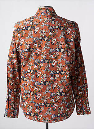 Chemise manches longues orange DELAHAYE homme