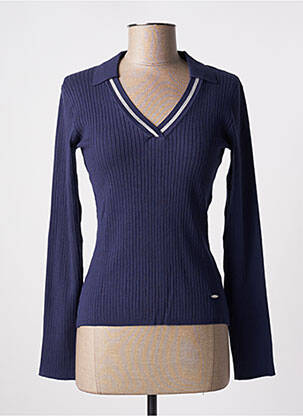 Pull bleu nuit DELAHAYE femme