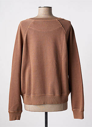 Sweat-shirt marron clair DELAHAYE femme