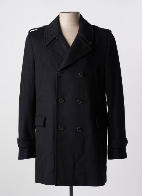 Manteau long noir DELAHAYE pour homme