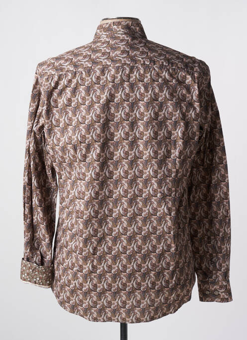 Chemise manches longues beige DELAHAYE homme