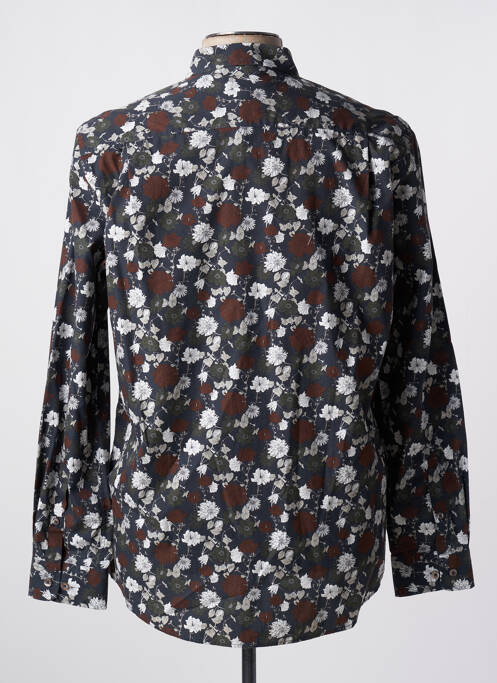 Chemise manches longues noir DELAHAYE pour homme