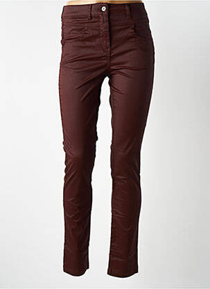 Pantalon slim rouge grenat DELAHAYE femme