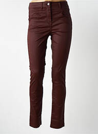Pantalon slim rouge grenat DELAHAYE femme