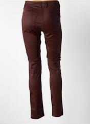 Pantalon slim rouge grenat DELAHAYE pour femme seconde vue