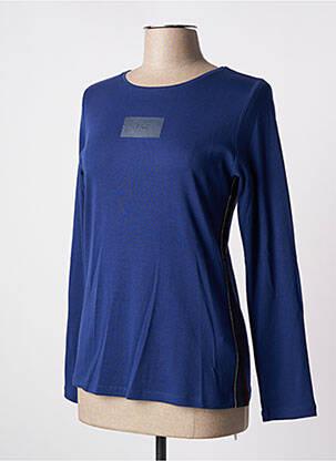 T-shirt bleu electrique DELAHAYE femme