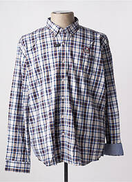 Chemise manches longues bleu DELAHAYE homme