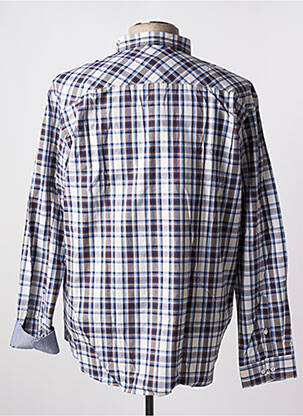 Chemise manches longues bleu DELAHAYE homme