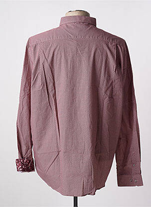 Chemise manches longues bordeaux DELAHAYE homme