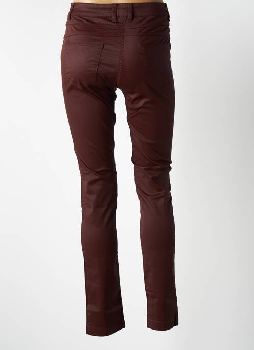 Pantalon slim rouge grenat DELAHAYE femme