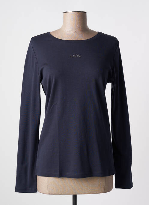 T-shirt bleu nuit DELAHAYE pour femme