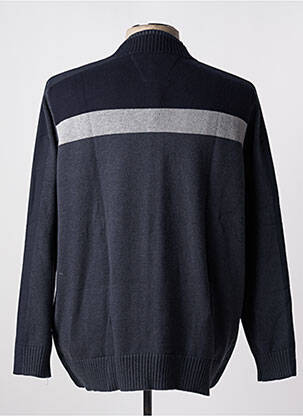 Gilet manches longues bleu multicolore DELAHAYE homme