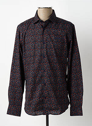 Chemise manches longues bleu DELAHAYE homme