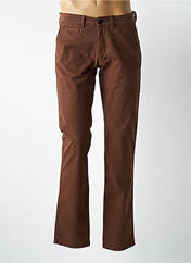 Pantalon chino marron fonce DELAHAYE pour homme seconde vue