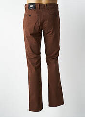 Pantalon chino marron fonce DELAHAYE pour homme seconde vue