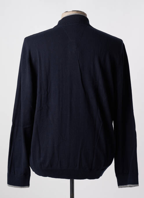 Gilet manches longues bleu marine DELAHAYE pour homme