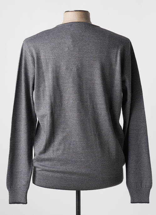 Pull gris DELAHAYE pour homme