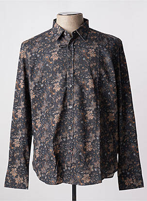 Chemise manches longues gris clair DELAHAYE homme