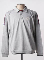 Polo gris multicolore DELAHAYE pour homme seconde vue