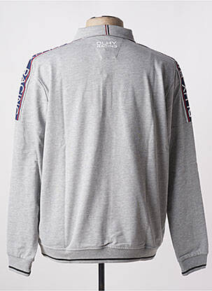 Polo gris multicolore DELAHAYE homme