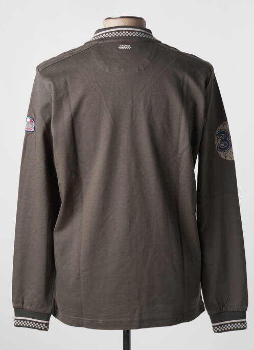 Polo vert fonce DELAHAYE pour homme