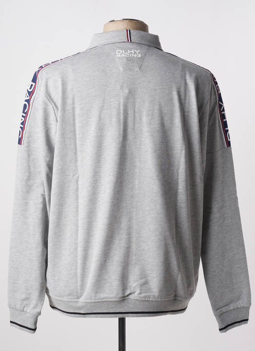 Polo gris multicolore DELAHAYE pour homme