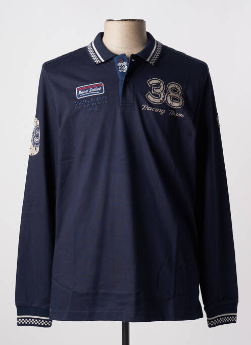 Polo bleu marine DELAHAYE pour homme