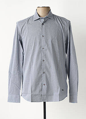 Chemise manches longues bleu ciel DELAHAYE pour homme