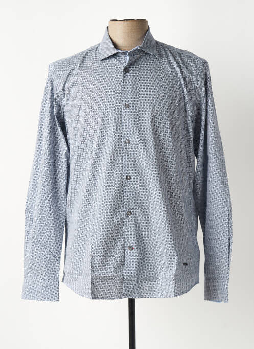 Chemise manches longues bleu ciel DELAHAYE pour homme