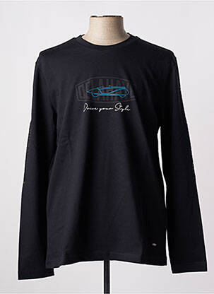 T-shirt noir DELAHAYE homme