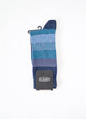 Chaussettes bleu DELAHAYE pour homme seconde vue